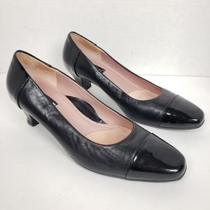 Beautifeel REBECCA Black Leather Cap Toe Heels 38